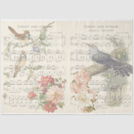 Design der Vintagen Vogelserie 7 Seidenpapier