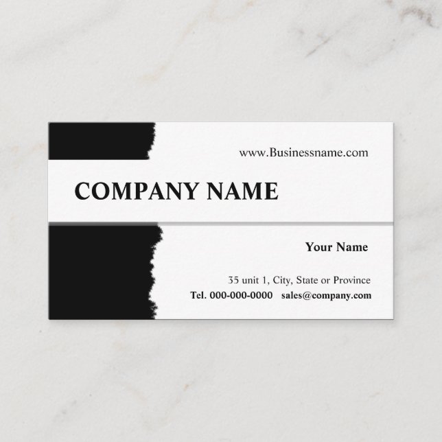 Design der Visitenkarte abreißen (Vorderseite)