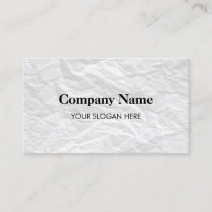 Design der Visitenkarte auf Papier