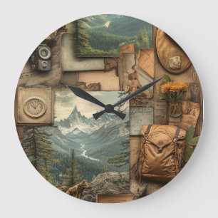 Design der Wanderkunst Große Wanduhr