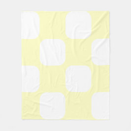 Design der weichen gelben Pastellfarben und des we Fleecedecke