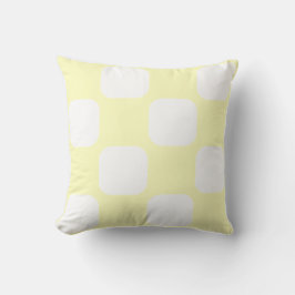 Design der weichen gelben Pastellfarben und des we Kissen