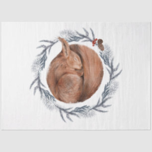 Design der Weihnachtsbird-Serie 10 Seidenpapier