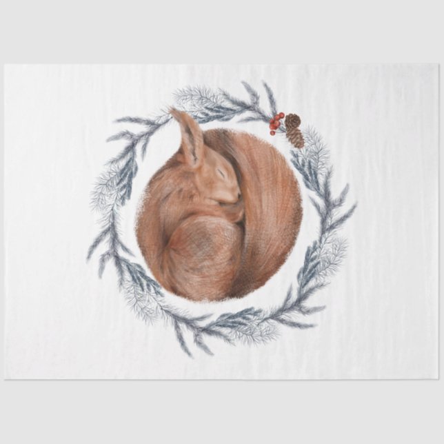 Design der Weihnachtsbird-Serie 10 Seidenpapier (Vorderseite)