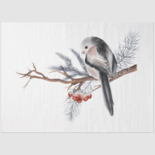 Design der Weihnachtsbird-Serie 1 Seidenpapier