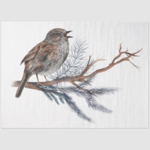 Design der Weihnachtsbird-Serie 5 Seidenpapier