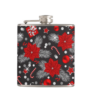 Design der Weihnachtsdekoration Flachmann