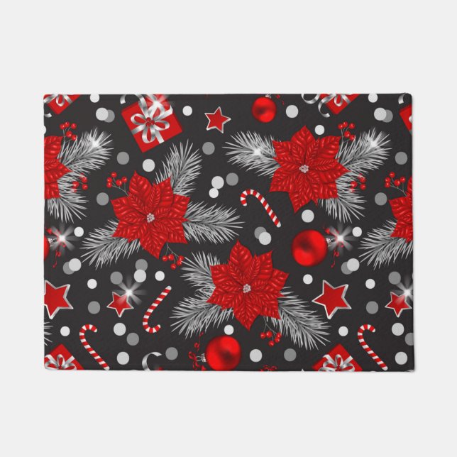 Design der Weihnachtsdekoration Fußmatte (Vorderseite)