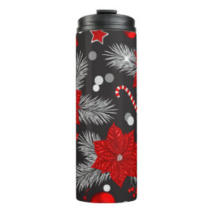 Design der Weihnachtsdekoration Thermosbecher