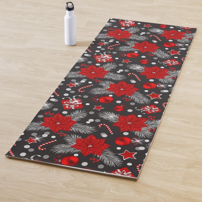 Design der Weihnachtsdekoration Yogamatte (Beispiel)