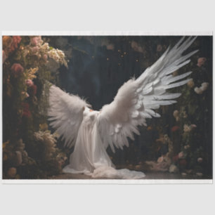 Design der weißen Engel-Serie 12 Seidenpapier