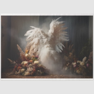 Design der weißen Engel-Serie 2 Seidenpapier