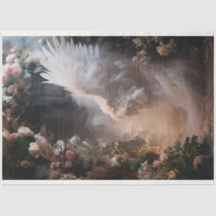 Design der weißen Engel-Serie 9 Seidenpapier