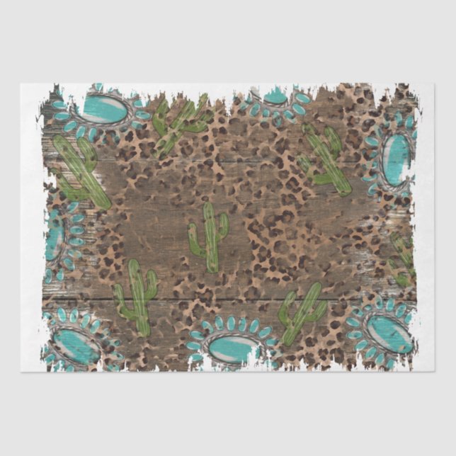 Design der Western-Serie 10 Seidenpapier (Vorderseite)