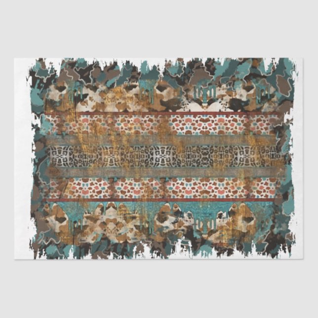 Design der Western-Serie 17 Seidenpapier (Vorderseite)