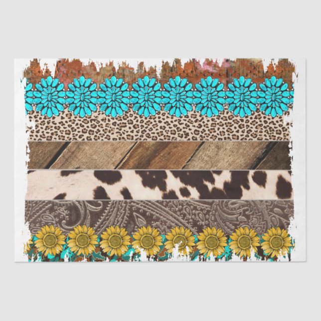 Design der Western-Serie 23 Seidenpapier (Vorderseite)