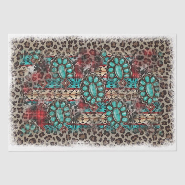 Design der Western-Serie 24 Seidenpapier (Vorderseite)