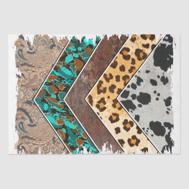 Design der Western-Serie 25 Seidenpapier (Vorderseite)