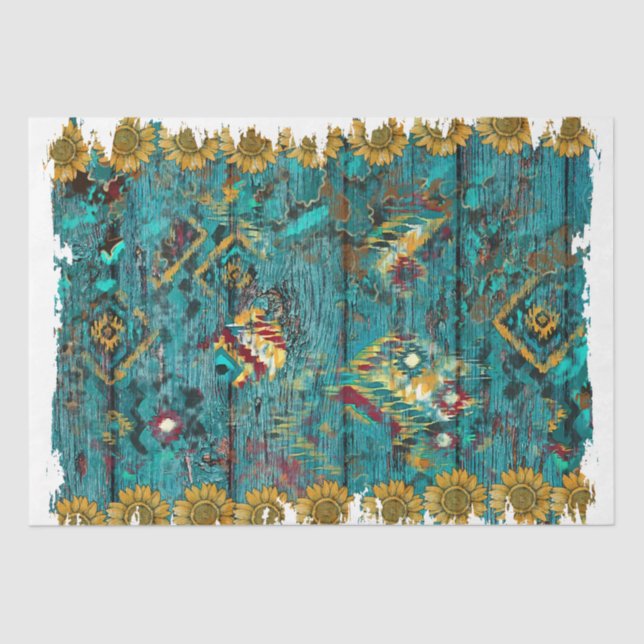 Design der Western-Serie 27 Seidenpapier (Vorderseite)