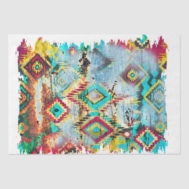 Design der Western-Serie 2 Seidenpapier (Vorderseite)