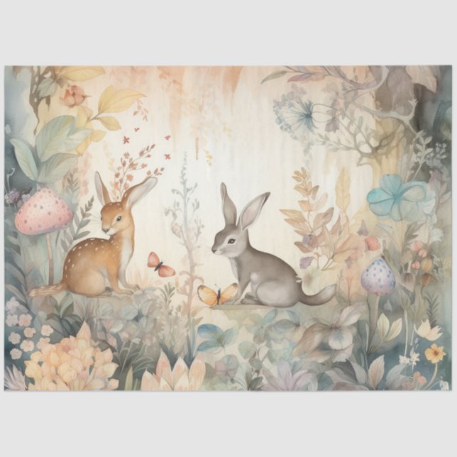 Design der Whimsical Woodland Series 11 Seidenpapier (Vorderseite)