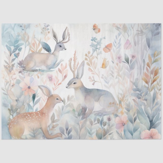 Design der Whimsikholzserie 4 Seidenpapier (Vorderseite)