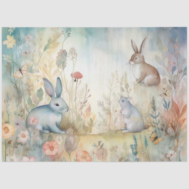 Design der whimsisikischen Holzlandserie 2 Seidenpapier (Vorderseite)