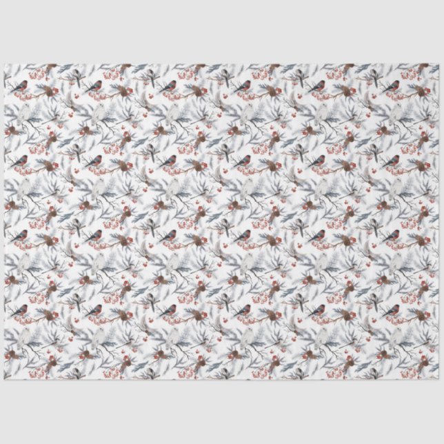 Design der Winterwaldlandserie 6 Seidenpapier (Vorderseite)