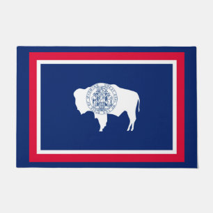 Design der Wyoming State-Flagge Fußmatte
