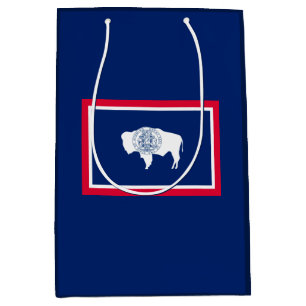 Design der Wyoming State-Flagge Mittlere Geschenktüte