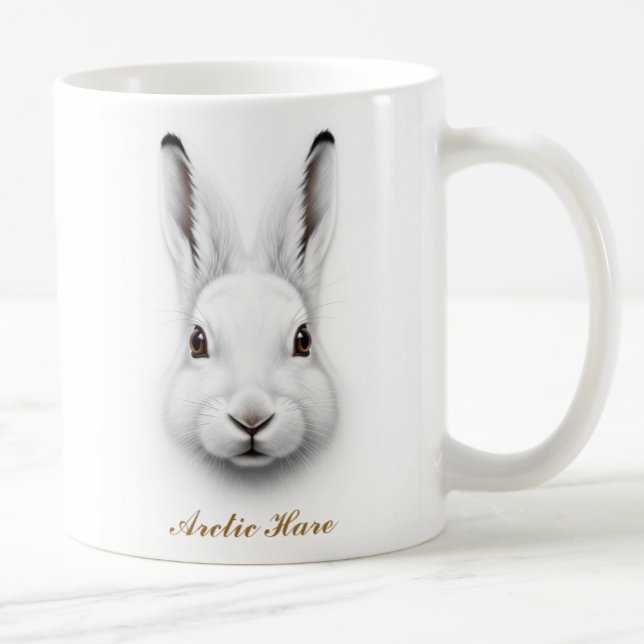 Design der zweiseitigen arktischen Hare-Kaffee-Tas Kaffeetasse (Von Creator hochgeladen)