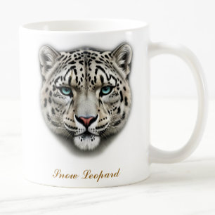Design der zweiseitigen Schneeleopard-Tasse Kaffeetasse