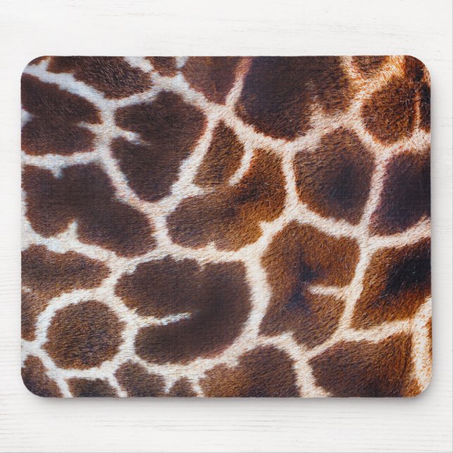 Design des afrikanischen Wildtieres Giraffe-Pelz-F Mousepad (Vorne)