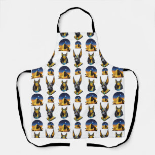 Design des alten Ägypten Pyramide Anubis Muster Schürze