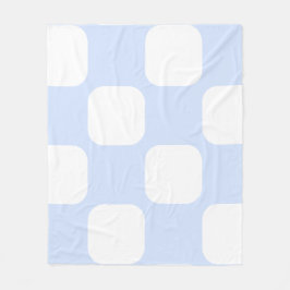 Design des Baby Blue Pastel & White Squirle Muster Fleecedecke