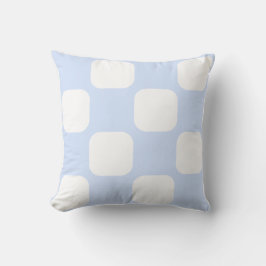 Design des Baby Blue Pastel & White Squirle Muster Kissen
