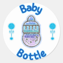 Design des Babyduschaufklebers