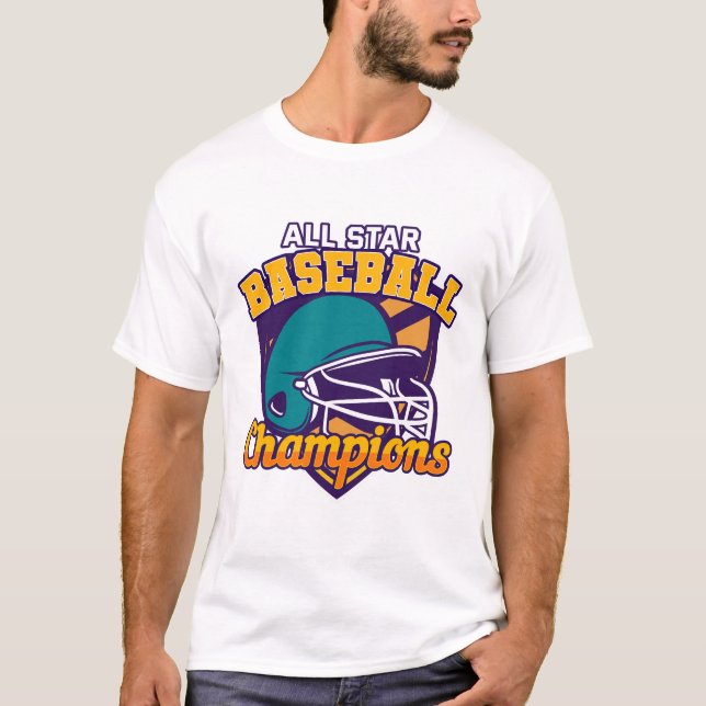 Design des Baseball-T - Shirt (Vorderseite)