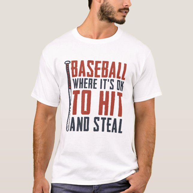 Design des Baseball-T - Shirt (Vorderseite)