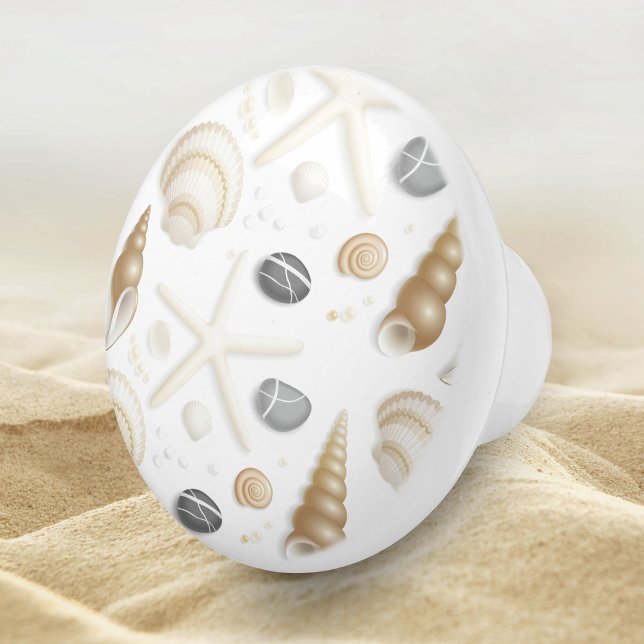 Design des Beach Seashell Keramikknauf (Von Creator hochgeladen)