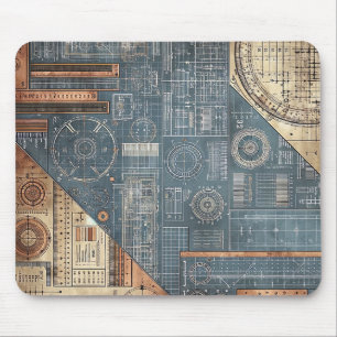 Design des Blueprints - Dekor des Architekten Mousepad