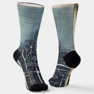 Design des Blueprints - Dekor des Architekten Socken