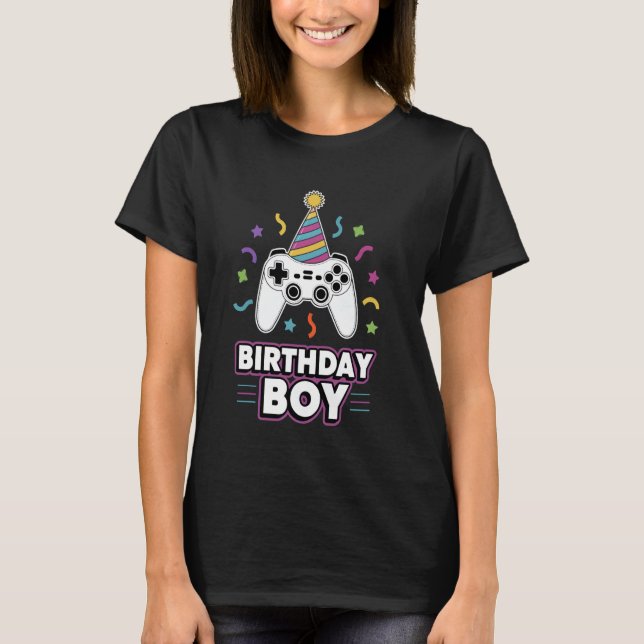 Design des Boy Gaming Controllers T-Shirt (Vorderseite)