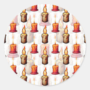 Design des Brennmusters Runder Aufkleber
