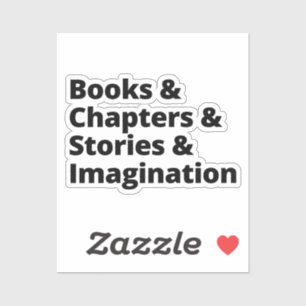 Design des Buchverlaufs Aufkleber