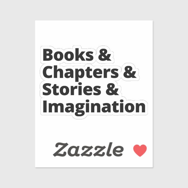 Design des Buchverlaufs Aufkleber (Blatt)