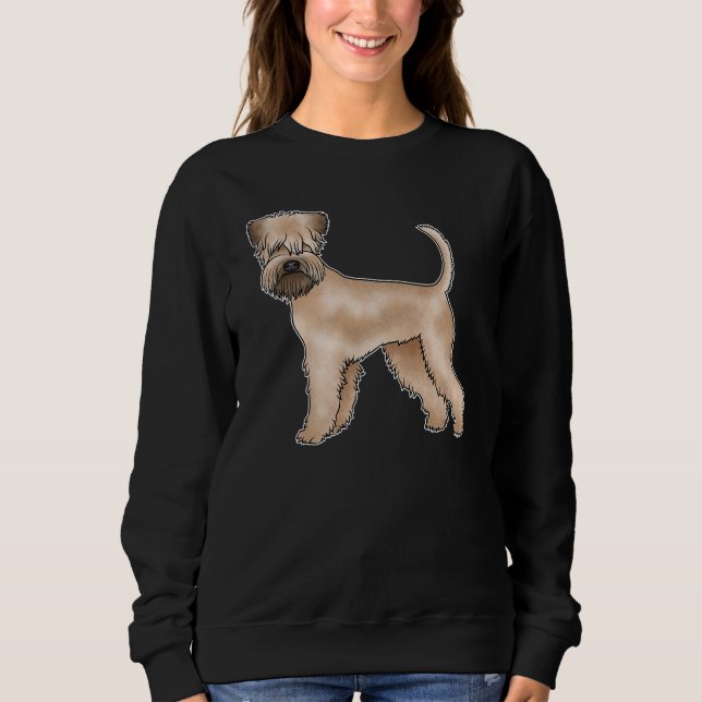 Design des Cartoon "Weich überzogener Hunde" Sweatshirt (Vorderseite)