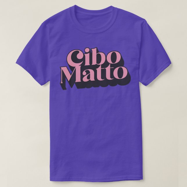 Design des Cibo Matto 90er-Stils T-Shirt (Design vorne)