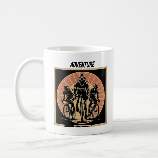 Design des Cycling Club Teams für Männer Kaffeetasse (Links)