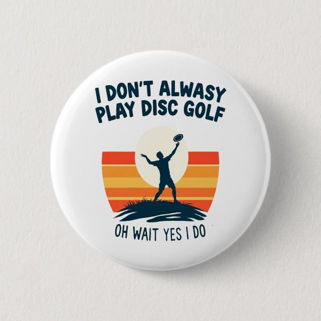 Design des Disk Golf Lover T - Shirt Button (Vorderseite)
